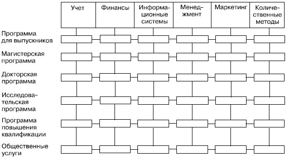 Матричная структура школы бизнеса