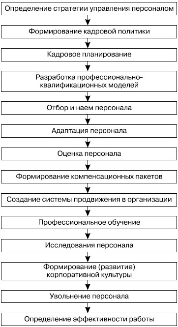  Основные функции системы управления персоналом 