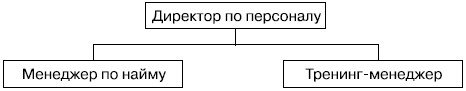 Типовая структура отдела персонала в торговых компаниях