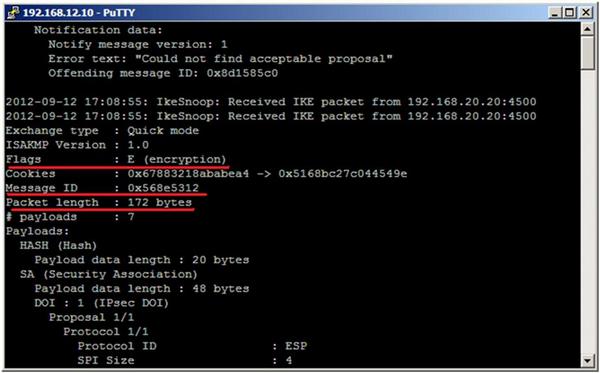 Пример IKE-заголовка