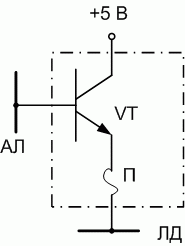 Запоминающий эле-мент ПЗУ на биполярном транзисторе 
