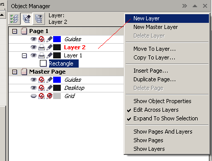 Создан новый слой Layer 2