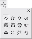 Фигуры, которые можно создать с помощью инструмента Star Shapes (Звезды)
