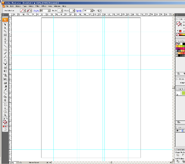  Линейки и направляющие в программе Adobe Illustrator 