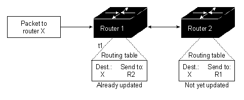 Slow Convergence and Routing Loops