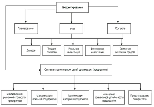 Схема бюджетирования деятельности организации (предприятия)