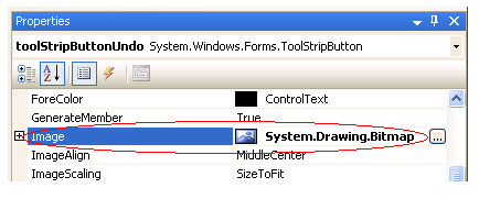 Свойство Image для кнопки панели инструментов