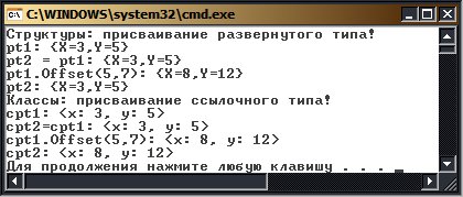 Две семантики присваивания