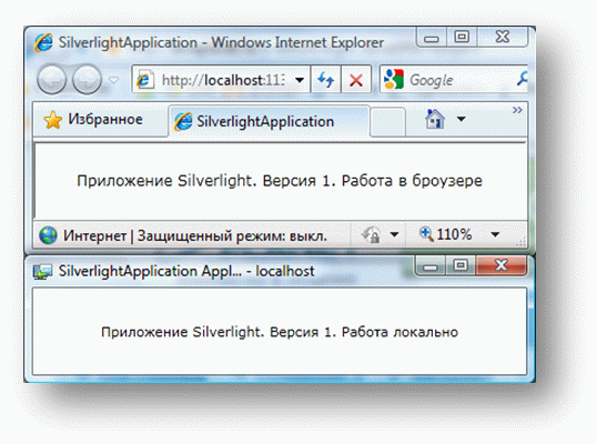 Локальное и браузерное приложения