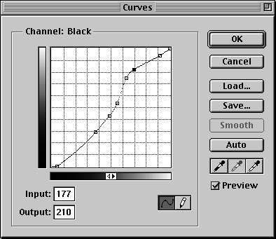 Коррекция фотографии маяка с с помощью команды Curves