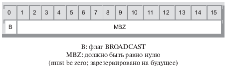 Формат поля флаги