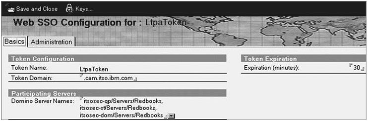 Документ Web SSO Configuration