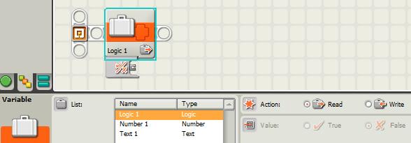 Настройки блока Variable по умолчанию