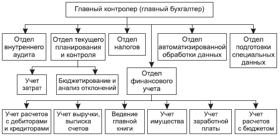 Рис. 3.2. Структура ведомства главного контролера в крупной западной компании