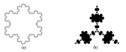  Троичные острова Коха, n = 4: (a) первый; (b) второй 