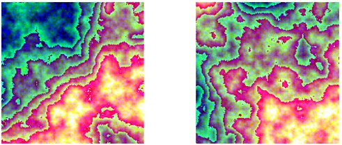  Два изображения фрактала "Плазма"