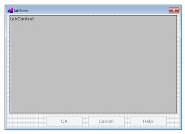 Редактор формы tabForm
