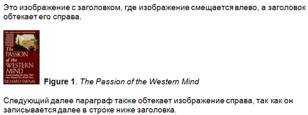 Плавающее изображение с обтекающим его текстовым параграфом