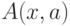 A(x,a)