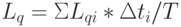 L_{q}=\Sigma L_{qi}*\Delta t_{i}/T