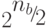 {2^{{\raise0.7ex\hbox{${{n_b}}$} \!\mathord{\left/
 {\vphantom {{{n_b}} 2}}\right.\kern-\nulldelimiterspace}
\!\lower0.7ex\hbox{$2$}}}}
