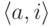 \langle a,i\rangle