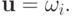 \mathbf{u}= \omega_i.