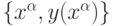 \{x^\alpha,y(x^\alpha)\}