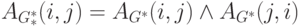 A_{G_*^*}(i,j) = A_{G^*}(i, j) \wedge A_{G^*}( j, i)