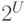 2^U