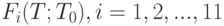 F_i(T;T_0), i=1, 2, ..., 11