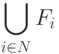 \bigcup\limits_{i\in N}F_i