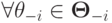 \forall\mathbf\theta_{-i}\in\mathbf\Theta_{-i}
