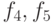 f_{4} , f_{5}