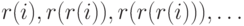 r(i),
r(r(i)), r(r(r(i))),\ldots