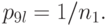 p_{9l} =1/ n_{1}.