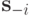 \mathbf s_{-i}
