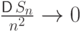 \frac{{\mathsf D\,} S_n}{n^2} \to  0