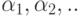 \alpha _{1},\alpha _{2}, ..