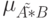 \(\mu _{A\tilde \tilde  * B}\)