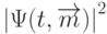 \left|\Psi(t,\overrightarrow{m})\right|^2