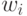 w_i 