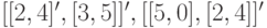 [[2,4]', [3,5]]', [[5,0], [2,4]]'