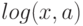 log(x,a)