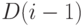 D(i-1)