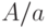 A/a