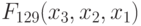 F_{129} (x _{3}, x _{2}, x _{1})