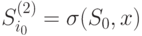 S_{i_0}^{(2)}=\sigma (S_0, x)