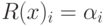 R(x)_i= \alpha _i
