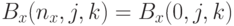 B_x(n_x,j,k)=B_x(0,j,k)